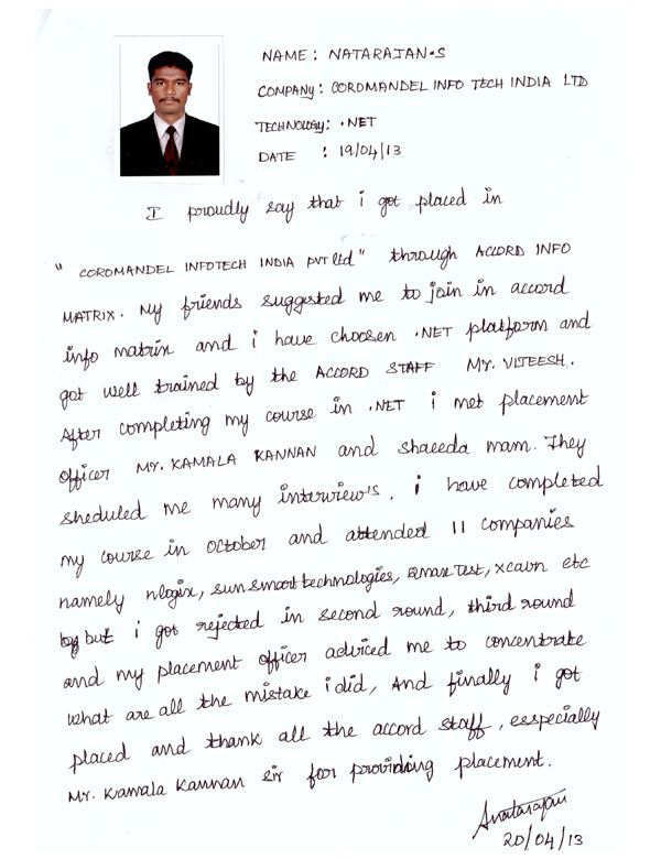 Dot Student Testimonial