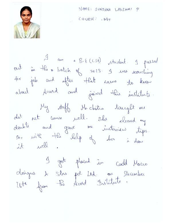 Dot Student Testimonial