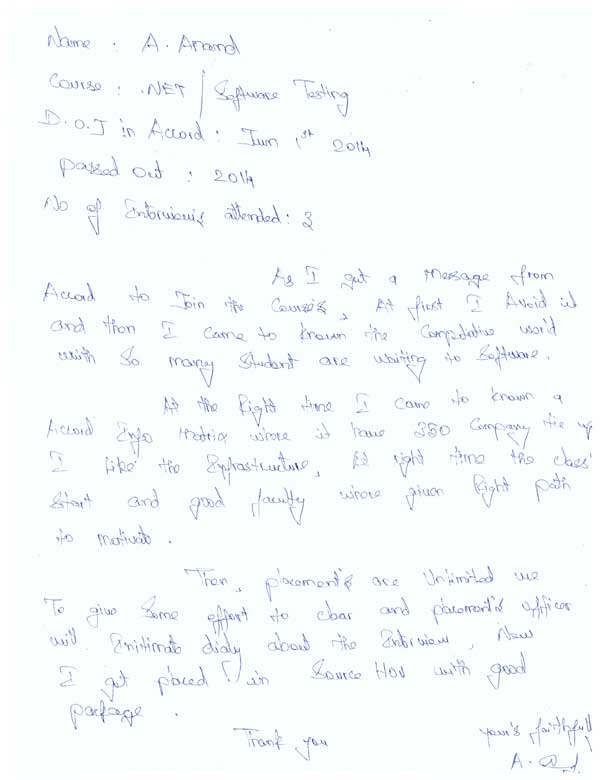 Dot Student Testimonial