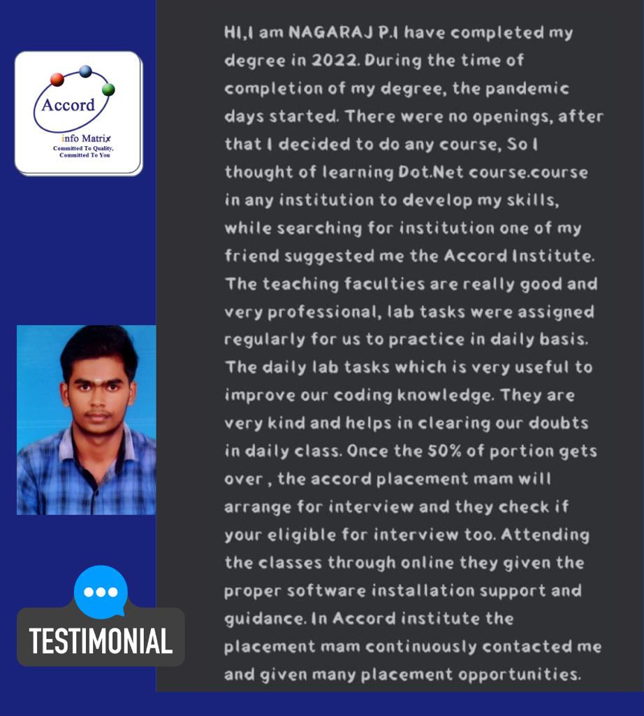 Student Testimonial