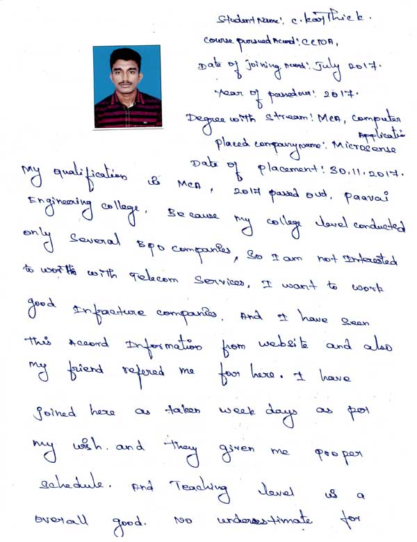 CCNA Student Testimonial